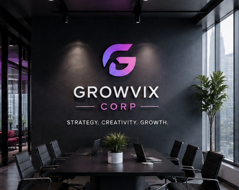 Growvix Brand Strategy Showcase